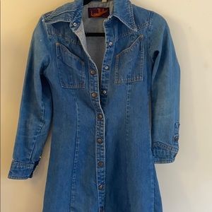 Vintage jean coat/ dress
